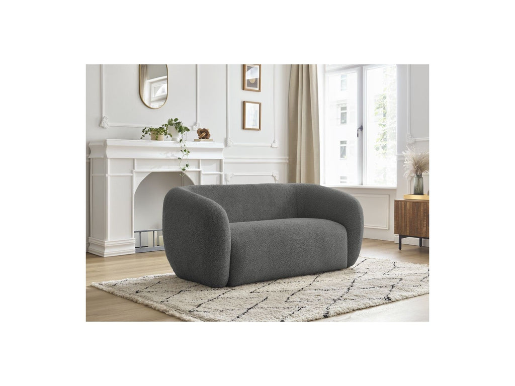Celine - Canapé Droit Fixe 2 Places - Tissu Bouclette