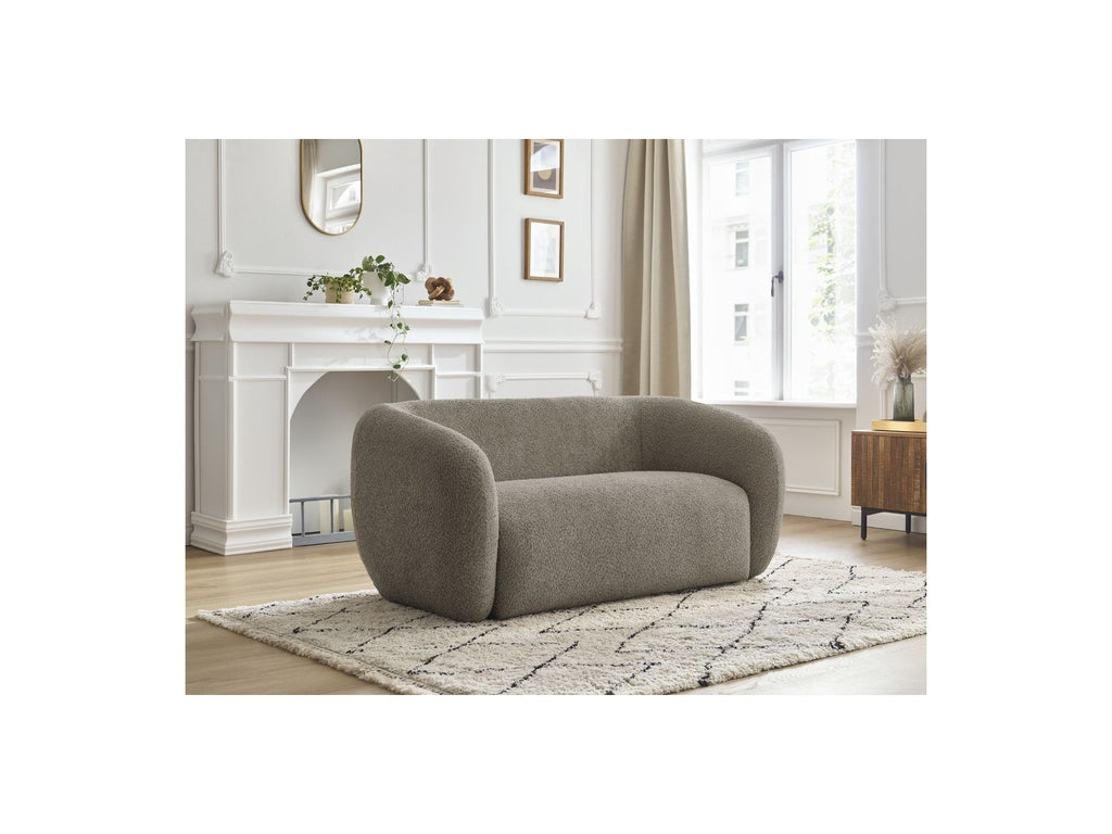 Celine - Canapé Droit Fixe 2 Places - Tissu Bouclette