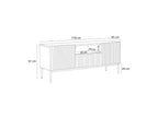 Kasha - Meuble Tv Avec Niche - Pieds Or