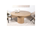 Boecia - Table À Manger Ronde - Travertin Naturel