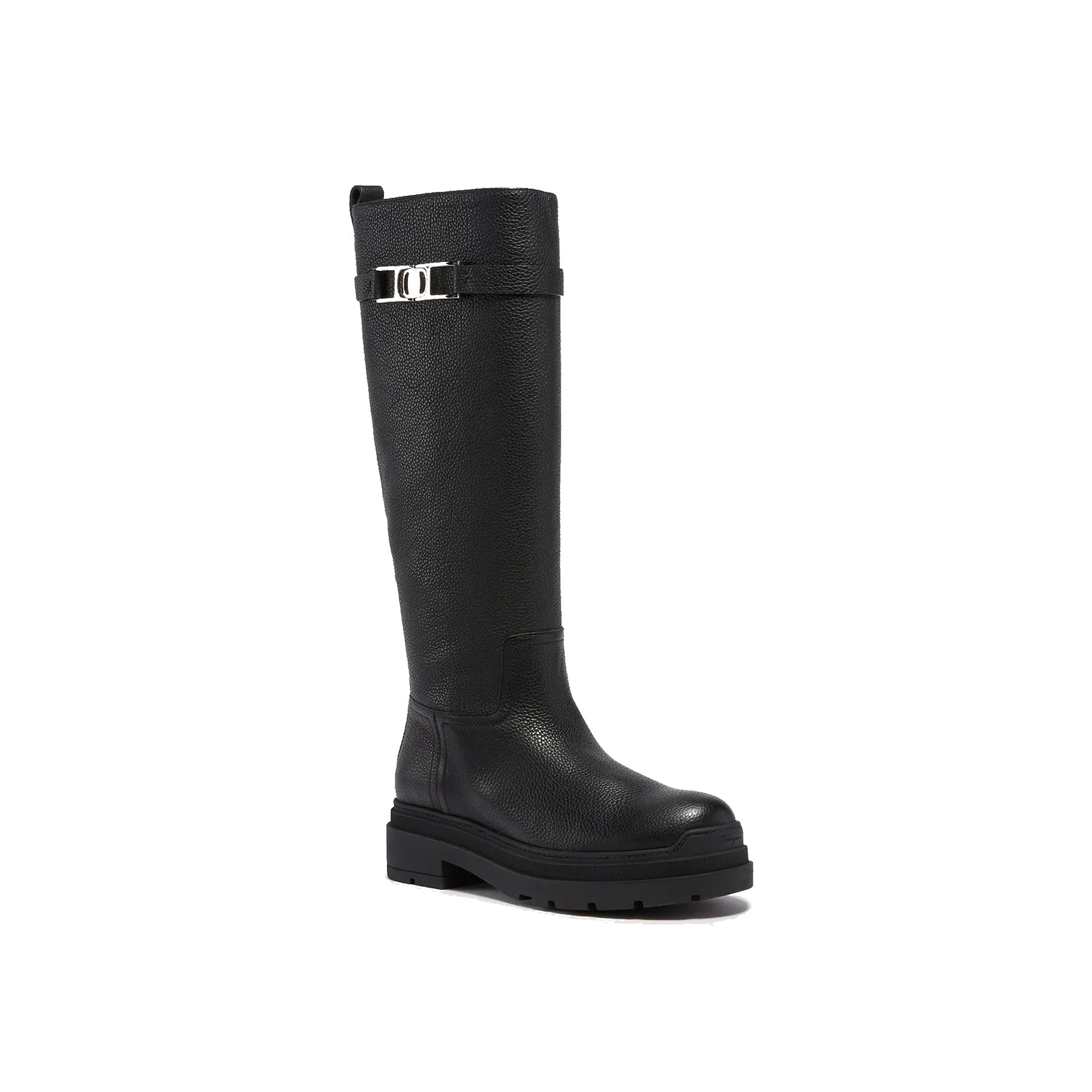 Bottes Salvatore Ferragamo Leather - Black - Femme