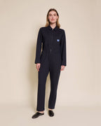 La Combipantalon Salomé En Coton Bio - Bleu Nuit