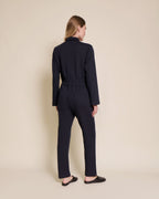 La Combipantalon Salomé En Coton Bio - Bleu Nuit