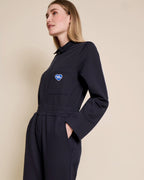 La Combipantalon Salomé En Coton Bio - Bleu Nuit
