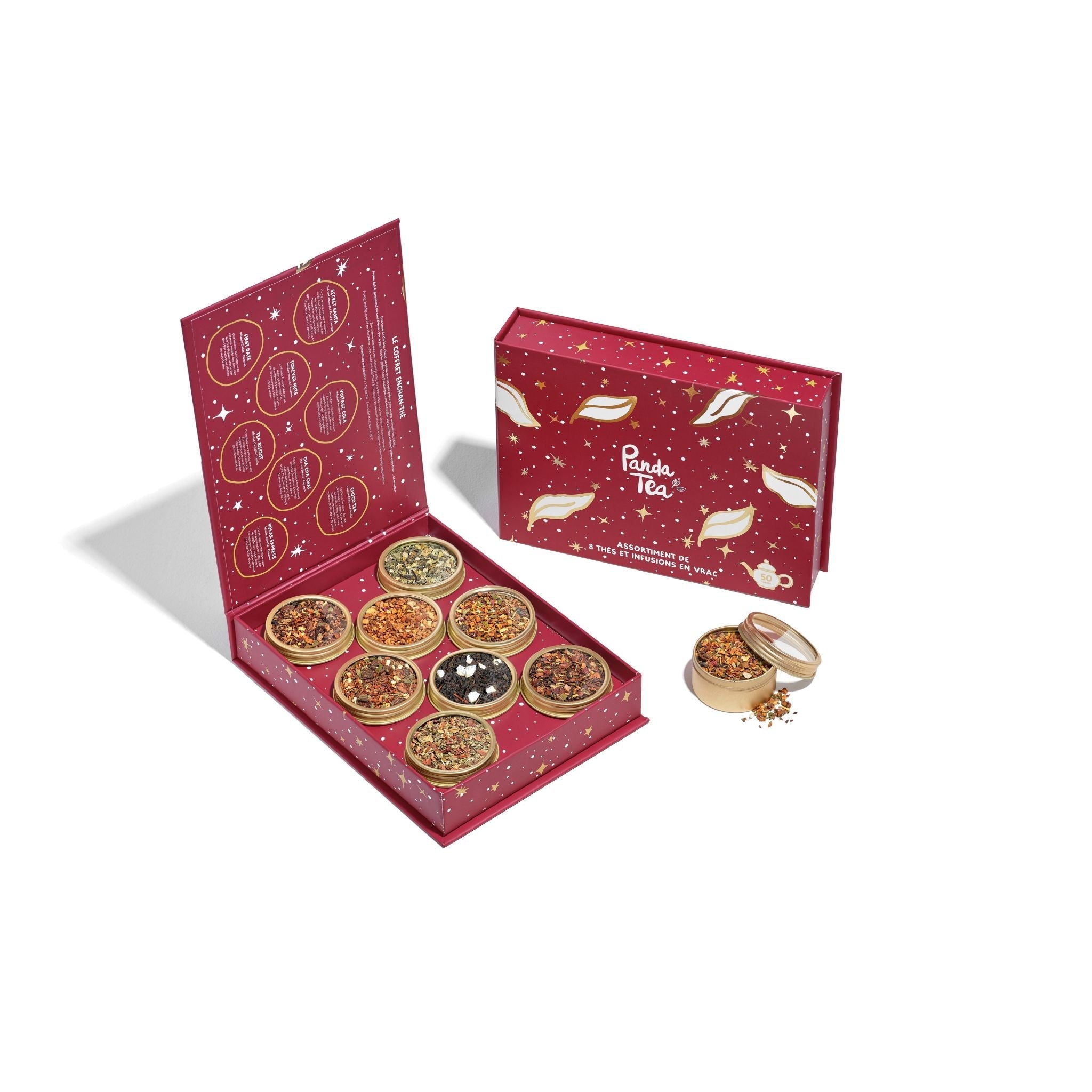 Coffret Enchan-Thé - 8 Boites De Thés Et Infusions De Noël En Vrac