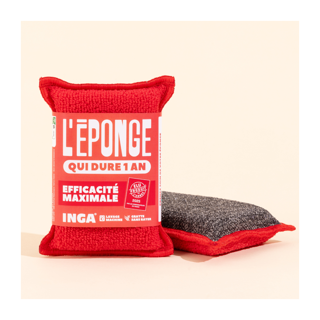 Duo D'Éponges Lavables (avec ou sans support)