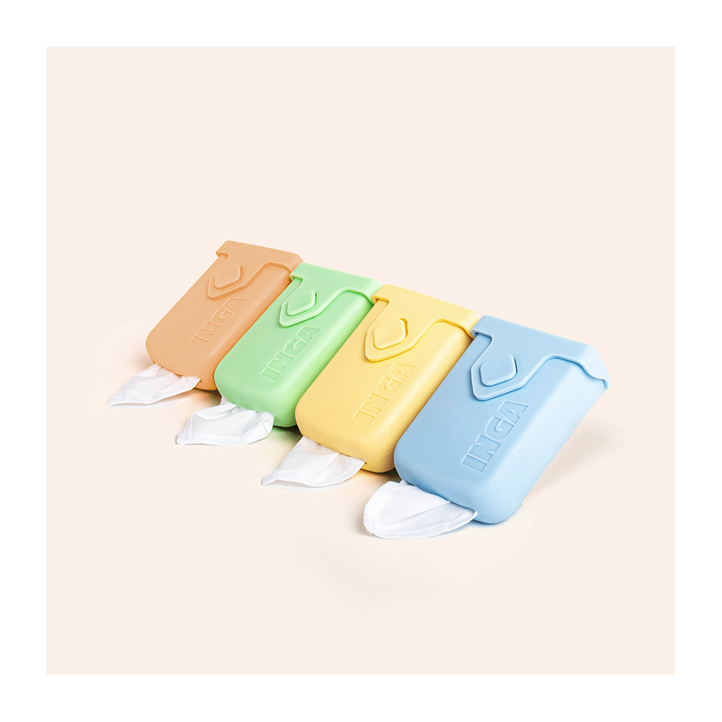 4 étuis à mouchoirs en tissu lavables 4 couleurs