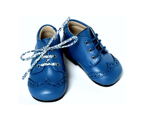 Chaussures Babies Charles Ix Alice À Boucle - Cuir Bleu Royal - Fille
