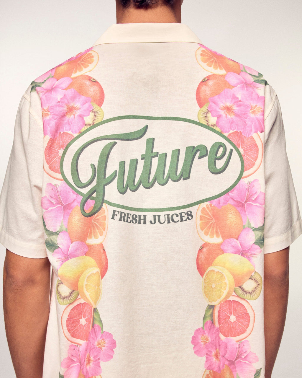 Chemise Manches Courtes Print Frise