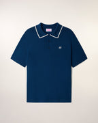 Pull Col Polo À Broderie "Future"