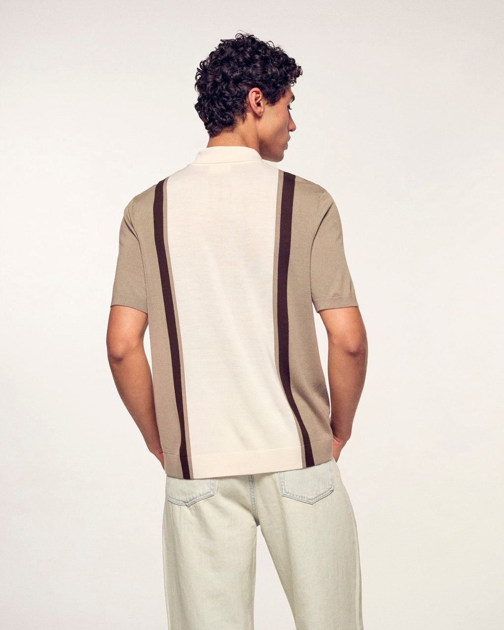 Pull Col Polo Manches Courtes