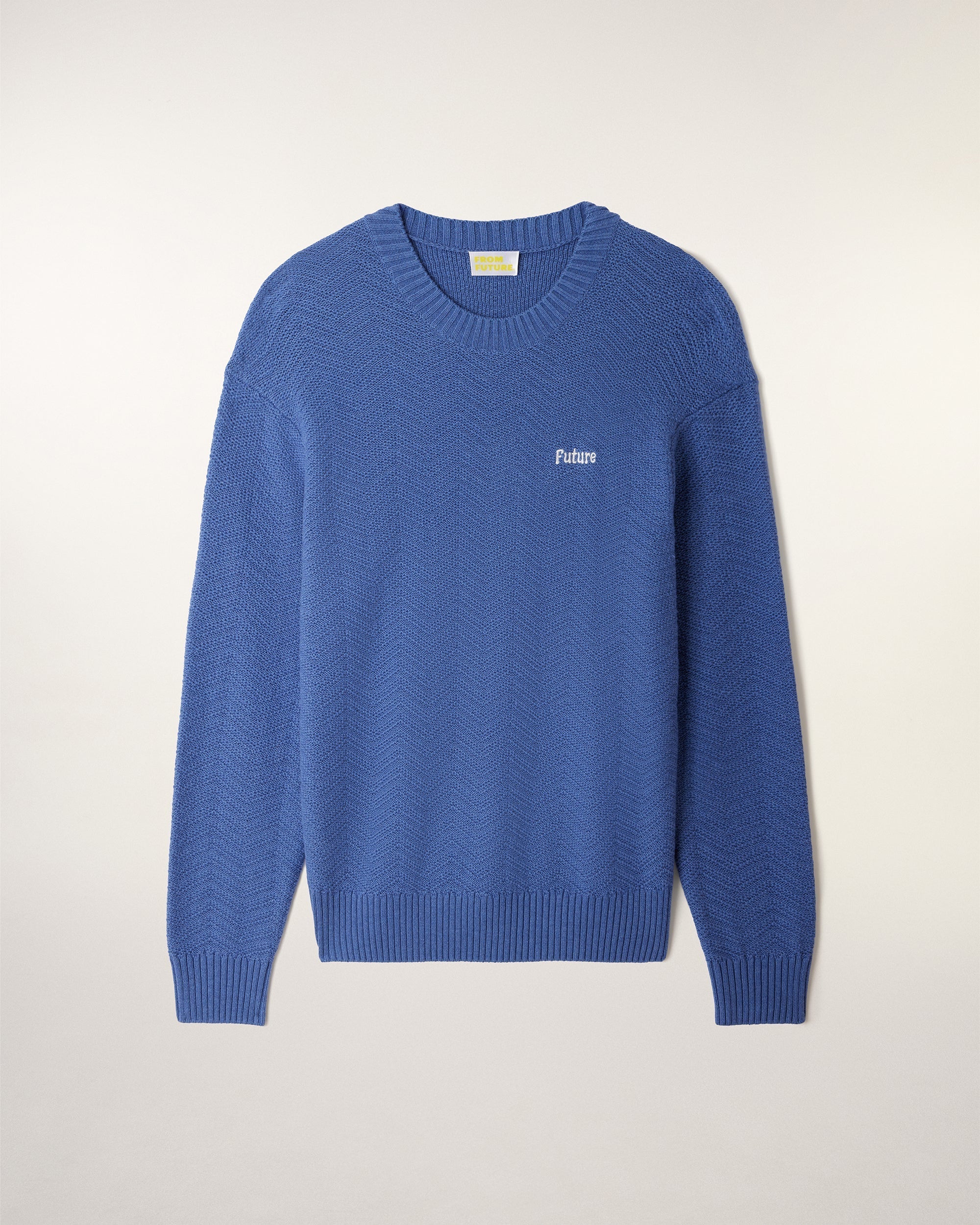 Pull Col Rond Broderie "Future"