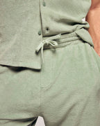 Short Bermuda En Éponge - Sage Green