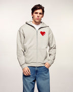 Sweatshirt Hoodie Zippé Cœur "Future"