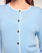 Cardigan Boutons Plaque Dorée Ff