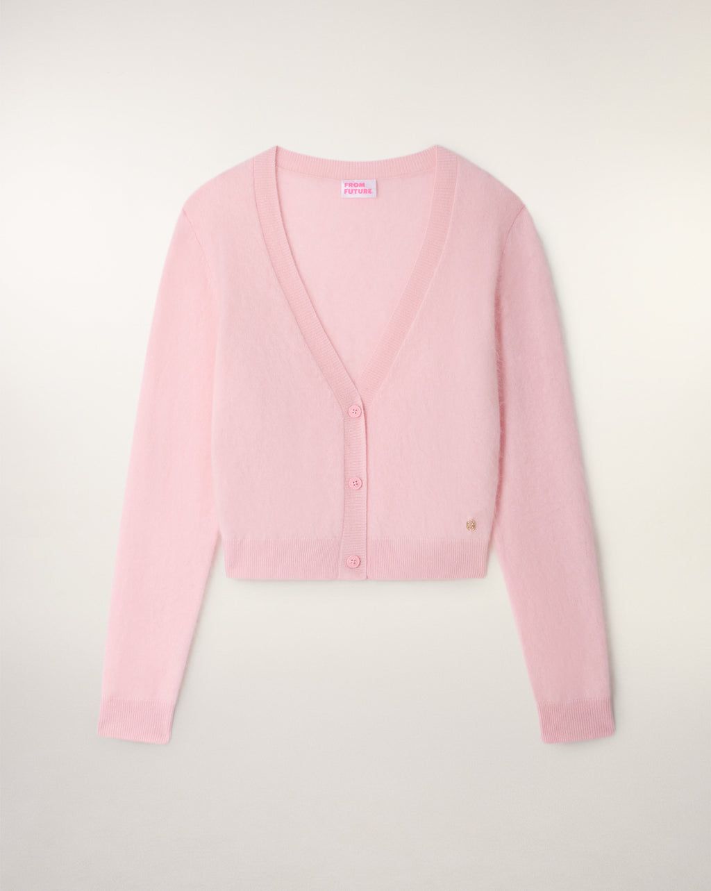 Pull Cardigan Cachemire Brossé