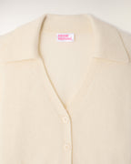 Pull Cardigan Cachemire Brossé Broderie