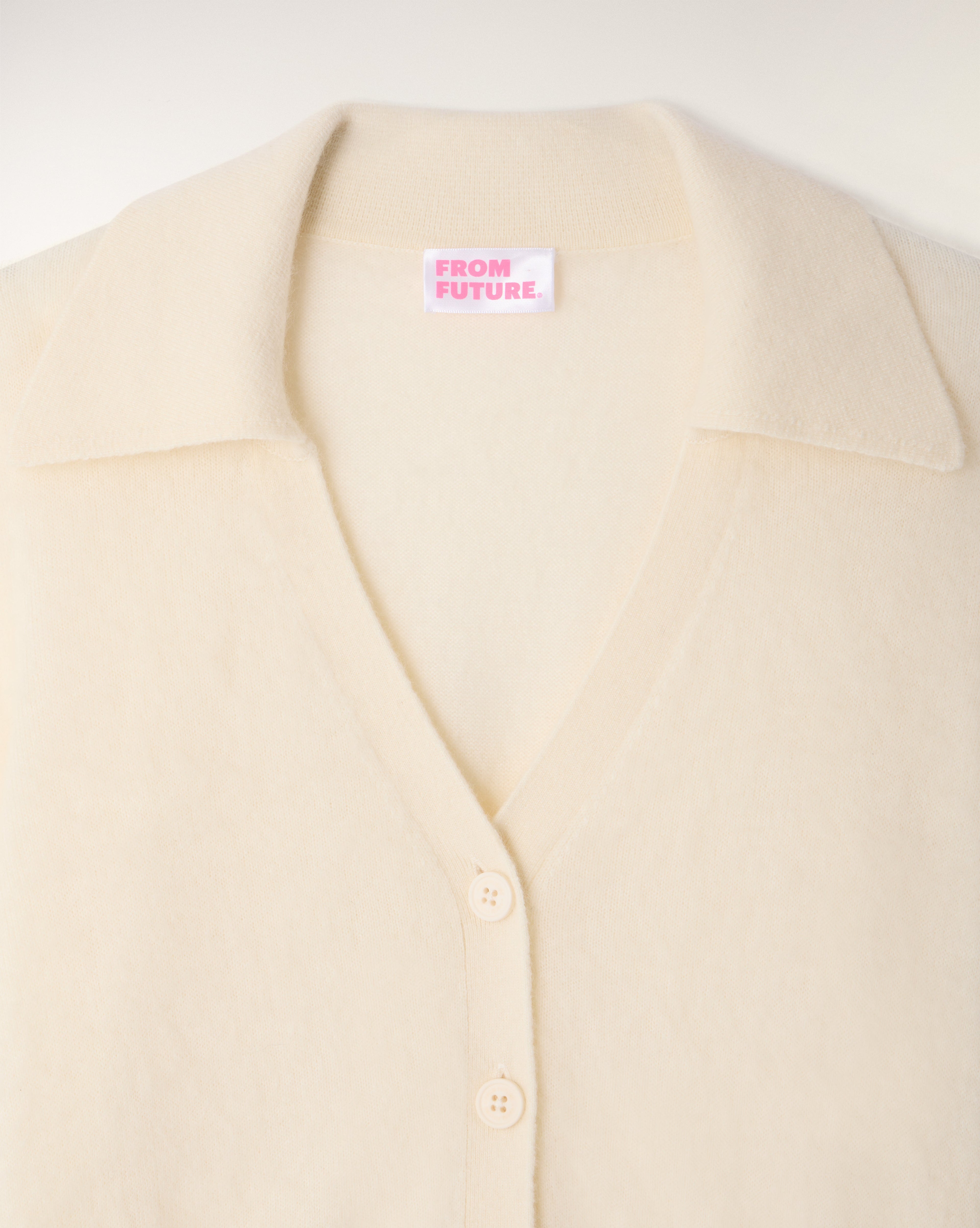 Pull Cardigan Cachemire Brossé Broderie