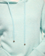 Pull Hoodie Cordons À Bijoux Dorés