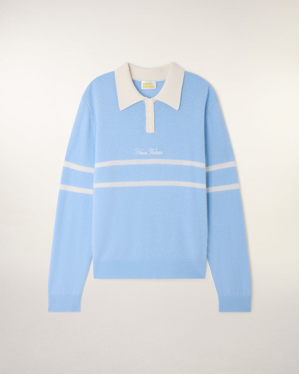 Pull Col Polo À Bandes