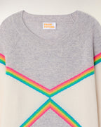 Pull Col Rond Bandes Multicolores
