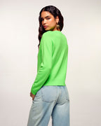 Pull Col Rond Logo Relief