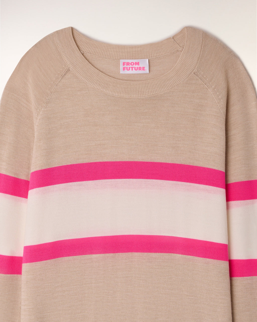 Pull Col Rond Rayures Tricolores