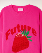 Pull Col Rond Motif Future Intarsia