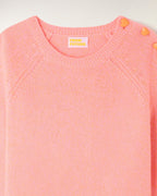 Pull Col Rond Boutons Cœur