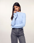 Cardigan Court Cachemire Brossé Fermeture Bijou