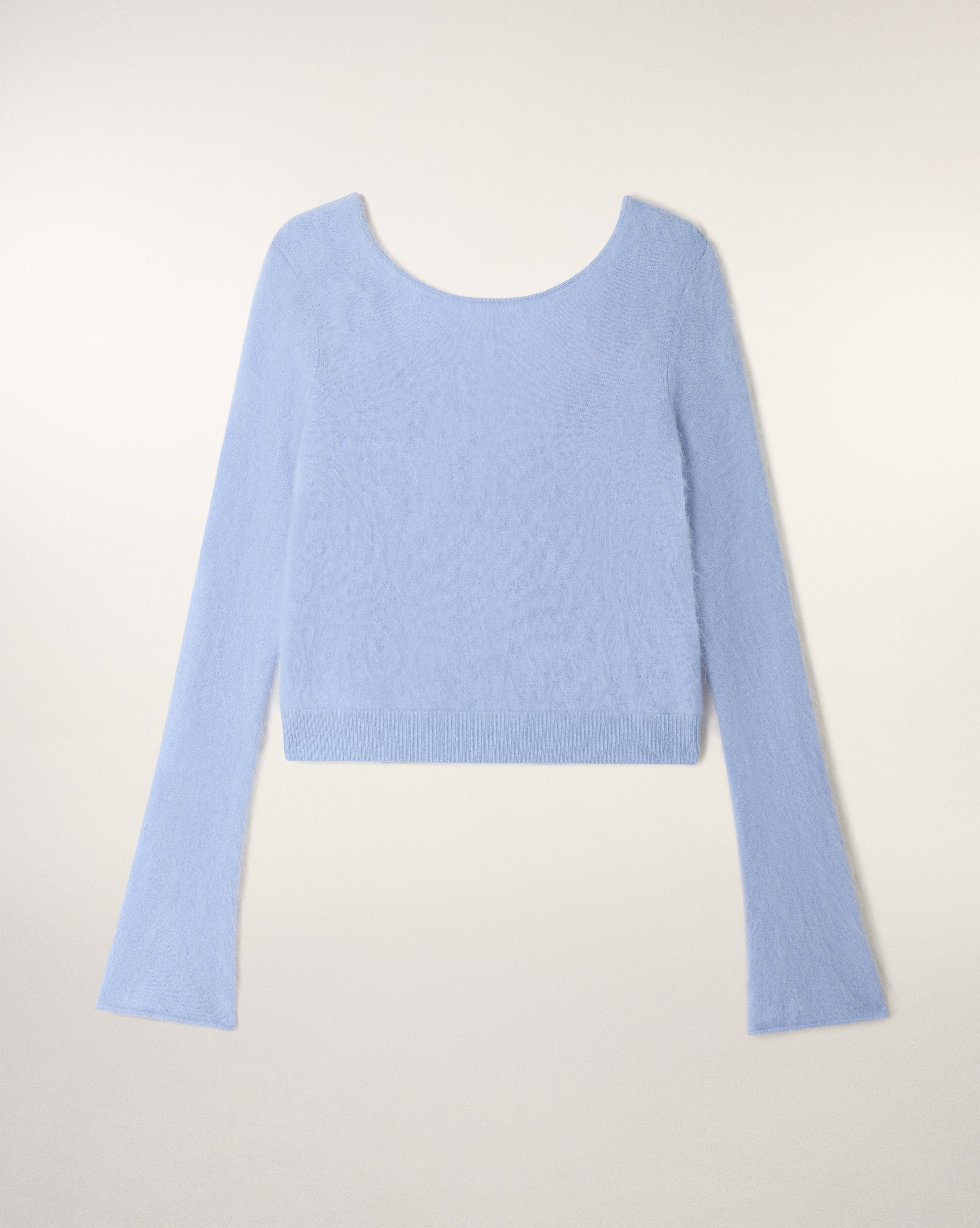 Cardigan Court Cachemire Brossé Fermeture Bijou