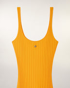 Robe Courte Bretelles Plaque Metallique "Ff"