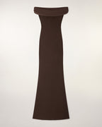 Robe Longue Bardot Drapé