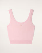 Top Brassière Cachemire Brossé - Cloudy Pink