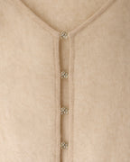 Top Cachemire Brossé Boutons Bijoux