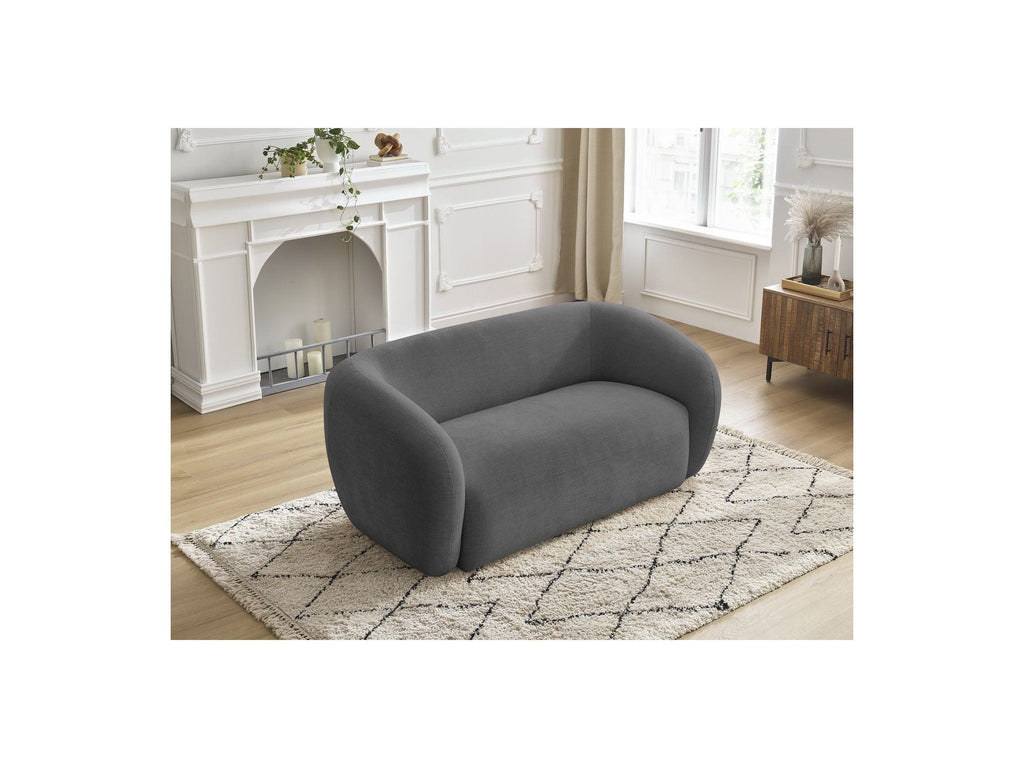 Celine - Canapé Droit Fixe 2 Places - Tissu Lisse