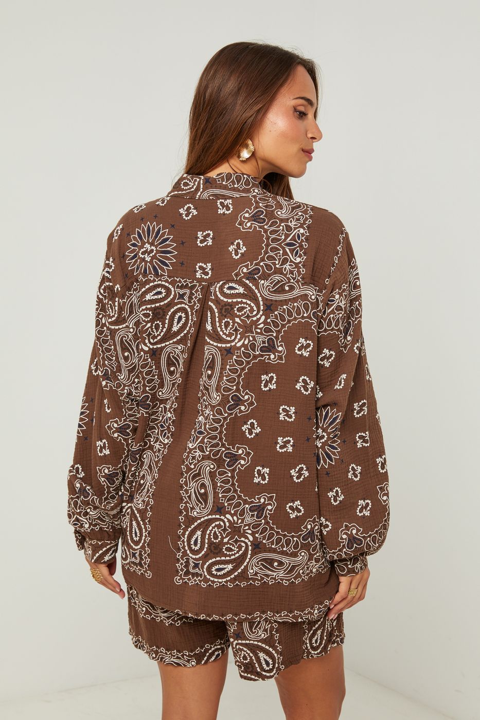 Ensemble Chemise Et Short - Choco