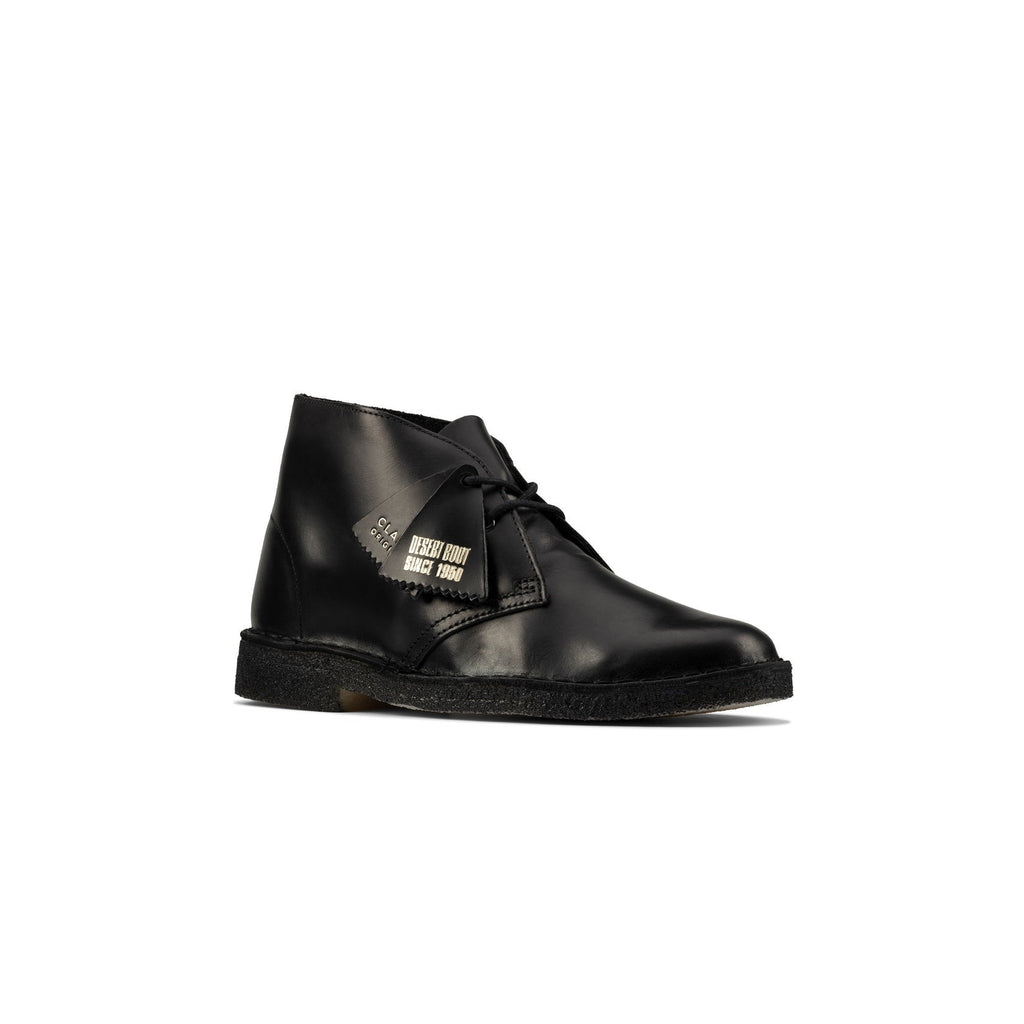 Clarks - Bottes Desert Boot - Black Polished - Homme