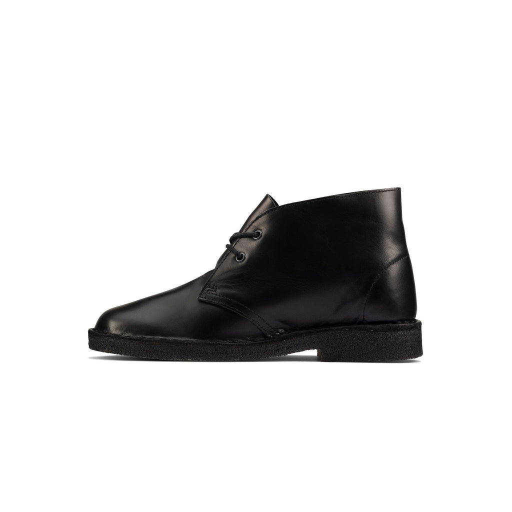 Clarks - Bottes Desert Boot - Black Polished - Homme