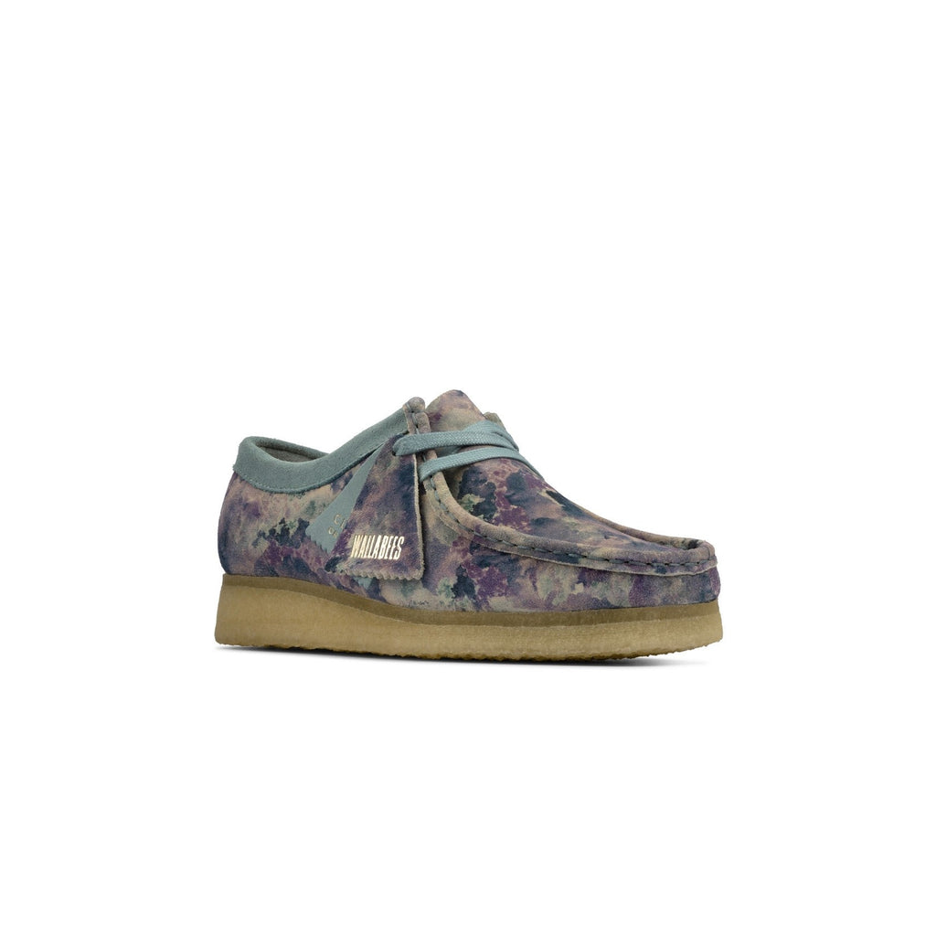 Clarks - Chaussures Wallabee - Blue Print - Femme