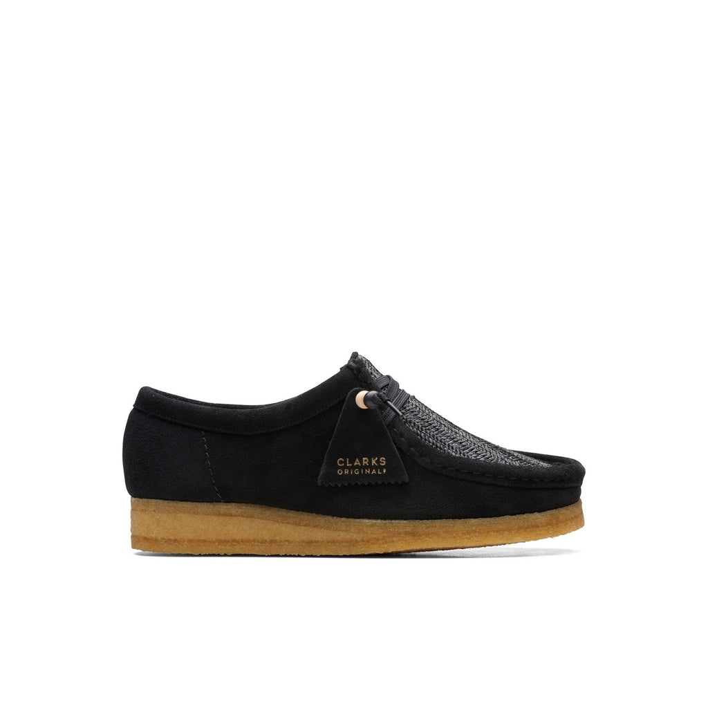 Clarks - Chaussures Wallabee - Black Raffia - Femme