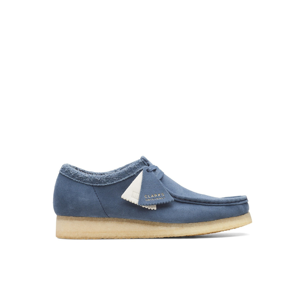 Clarks - Chaussures Wallabee - Blue Suede - Homme