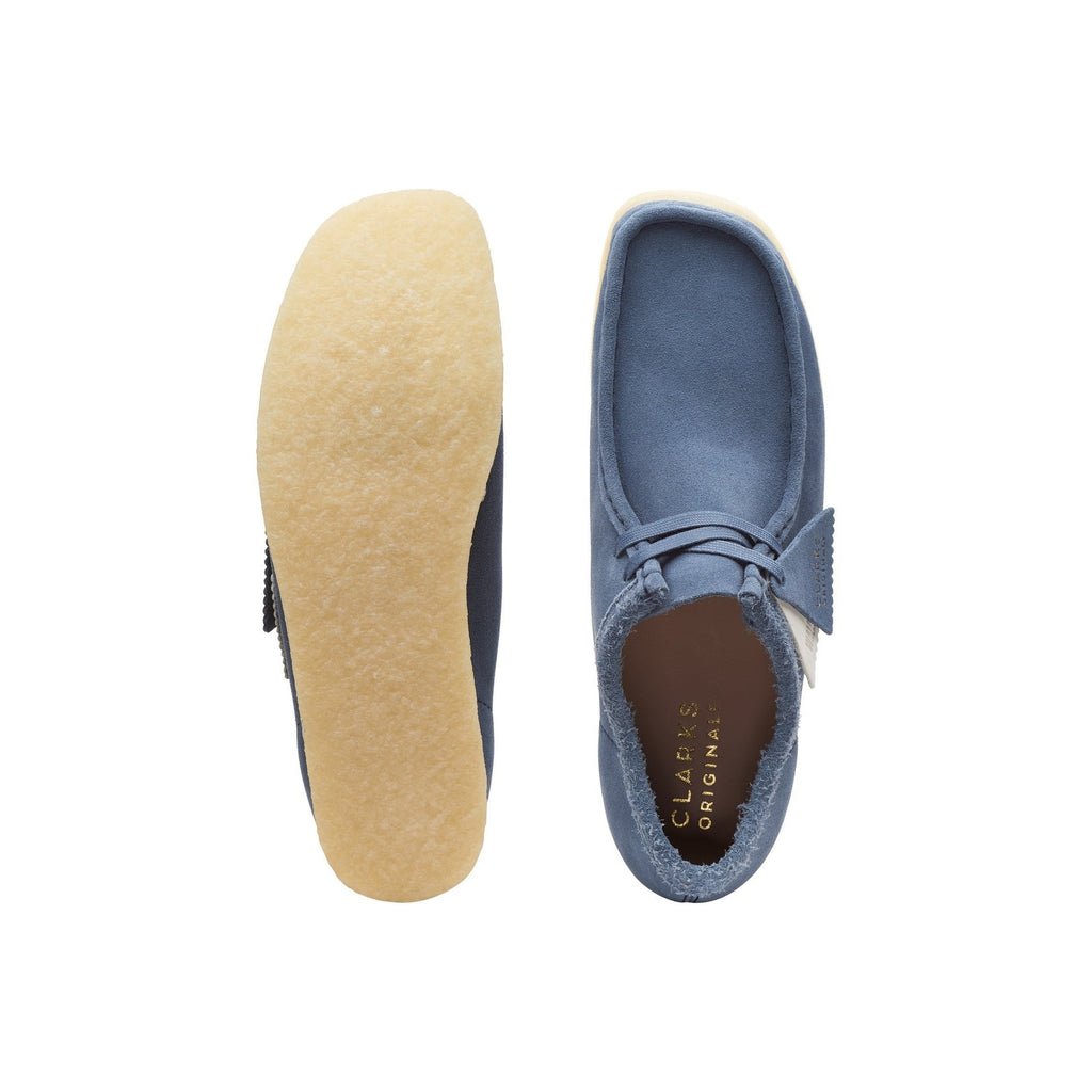 Clarks - Chaussures Wallabee - Blue Suede - Homme
