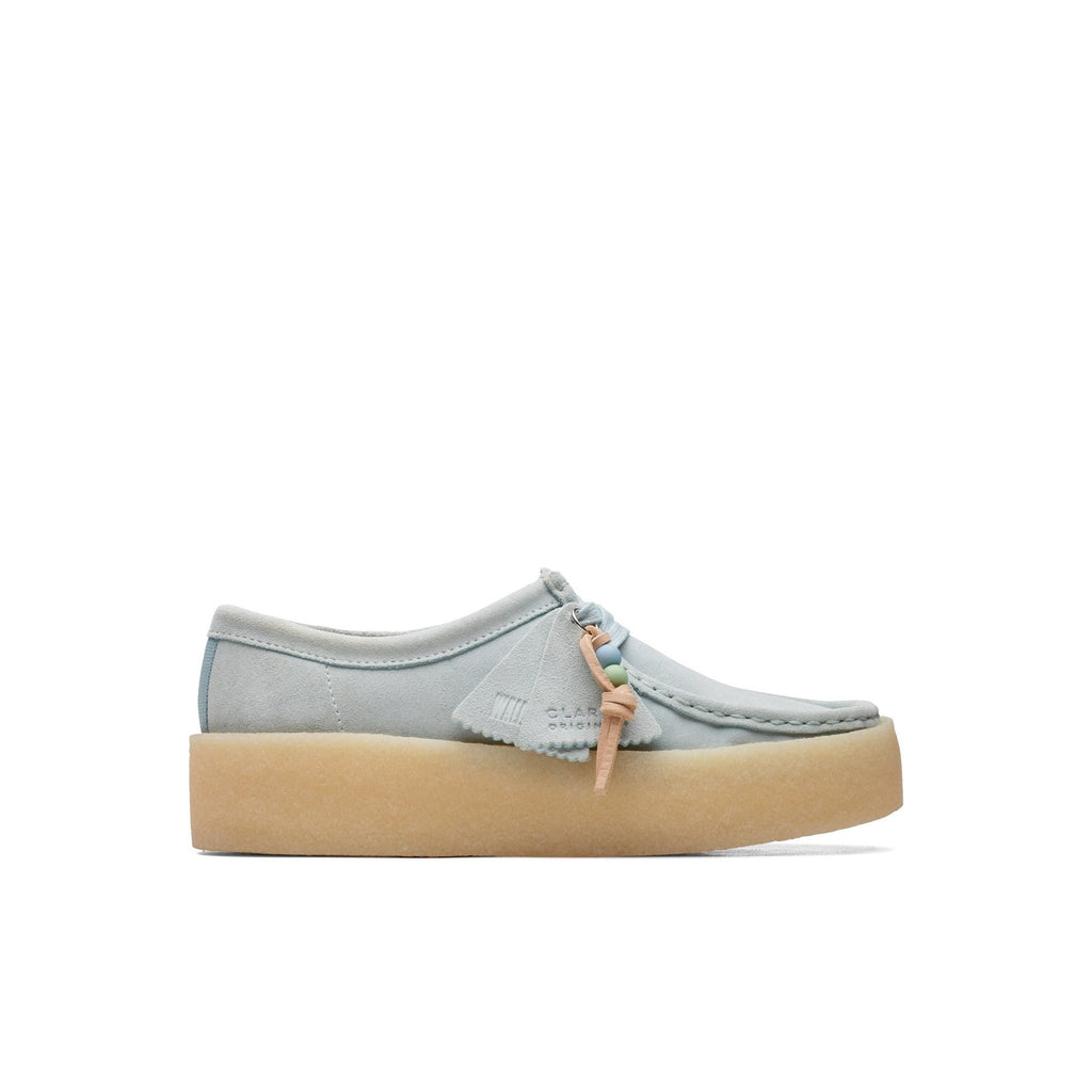Clarks - Chaussures Wallabee Cup - Blue Suede - Femme