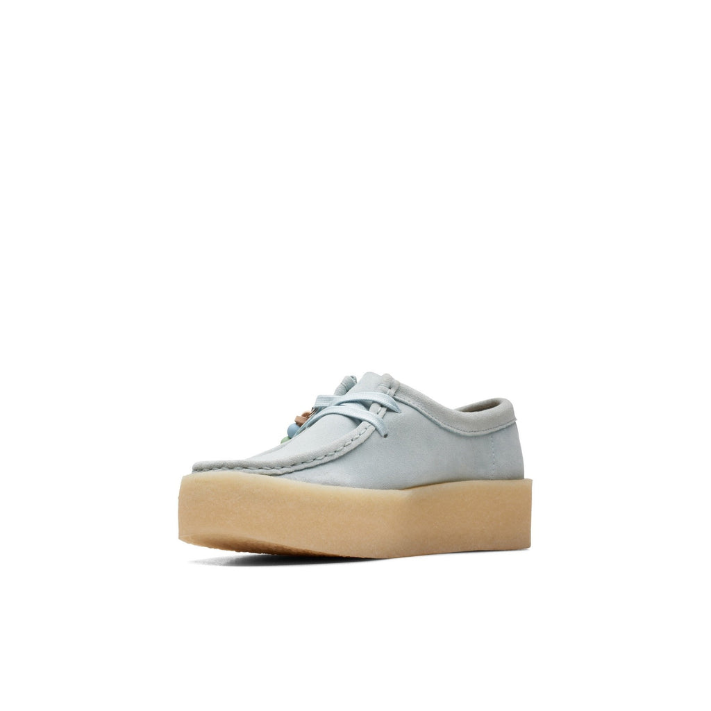 Clarks - Chaussures Wallabee Cup - Blue Suede - Femme