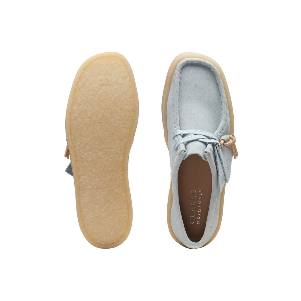 Clarks - Chaussures Wallabee Cup - Blue Suede - Femme