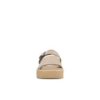 Clarks - Sandales Crepe Slide - Sand Suede - Femme
