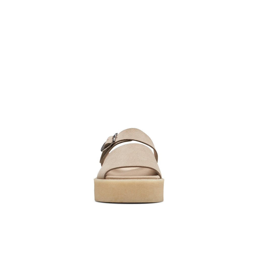Clarks - Sandales Crepe Slide - Sand Suede - Femme