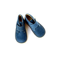 Chaussures Garçon Scratch Gaspard - Nubuck Bleu Jean Denim - Garçon