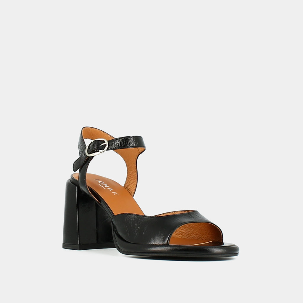 Jonak - Sandales Dare Cuir Brillant - Noir
